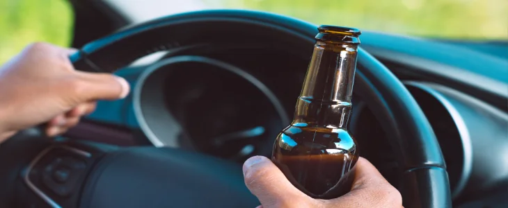 person who is drinking and driving behind the wheel and is about to get a dui charge in Bradenton & sarasota florida